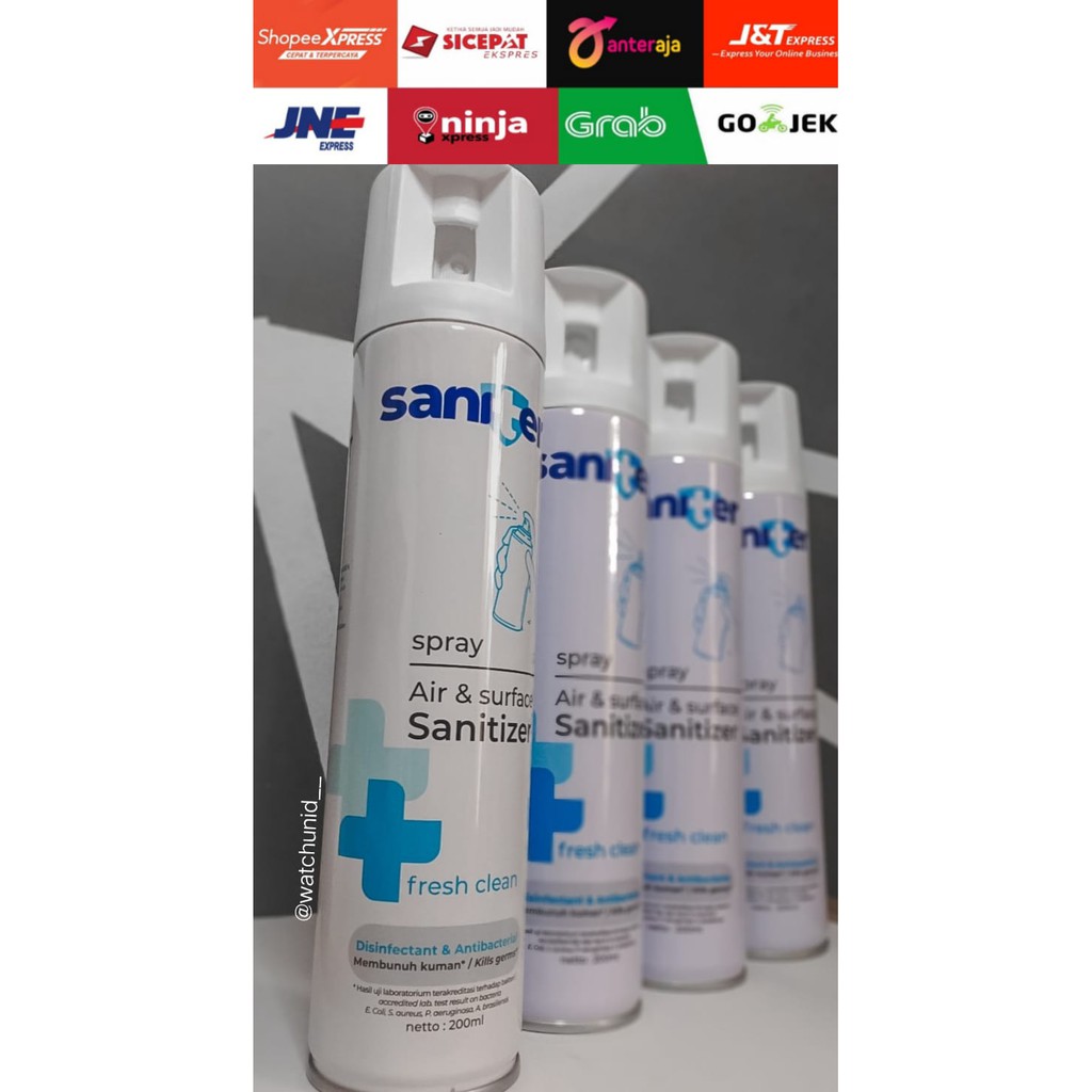 Saniter Spray Disinfectant Antibacterial Air Surface Sanitizer 200ml