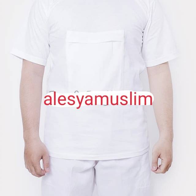 Kaos dalaman haji umroh kantong depan/oblong haji umroh