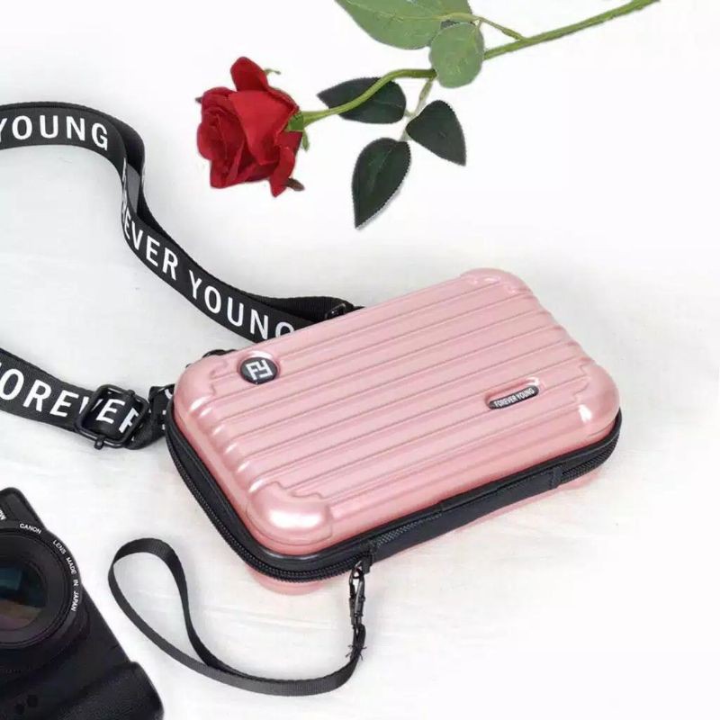 Tas Mini Koper Rose Gold