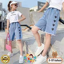 Hotpants Celana Pendek Anak Motif Love Korea Style Kekinian Berkualitas Shortpants Anak Tanggungan