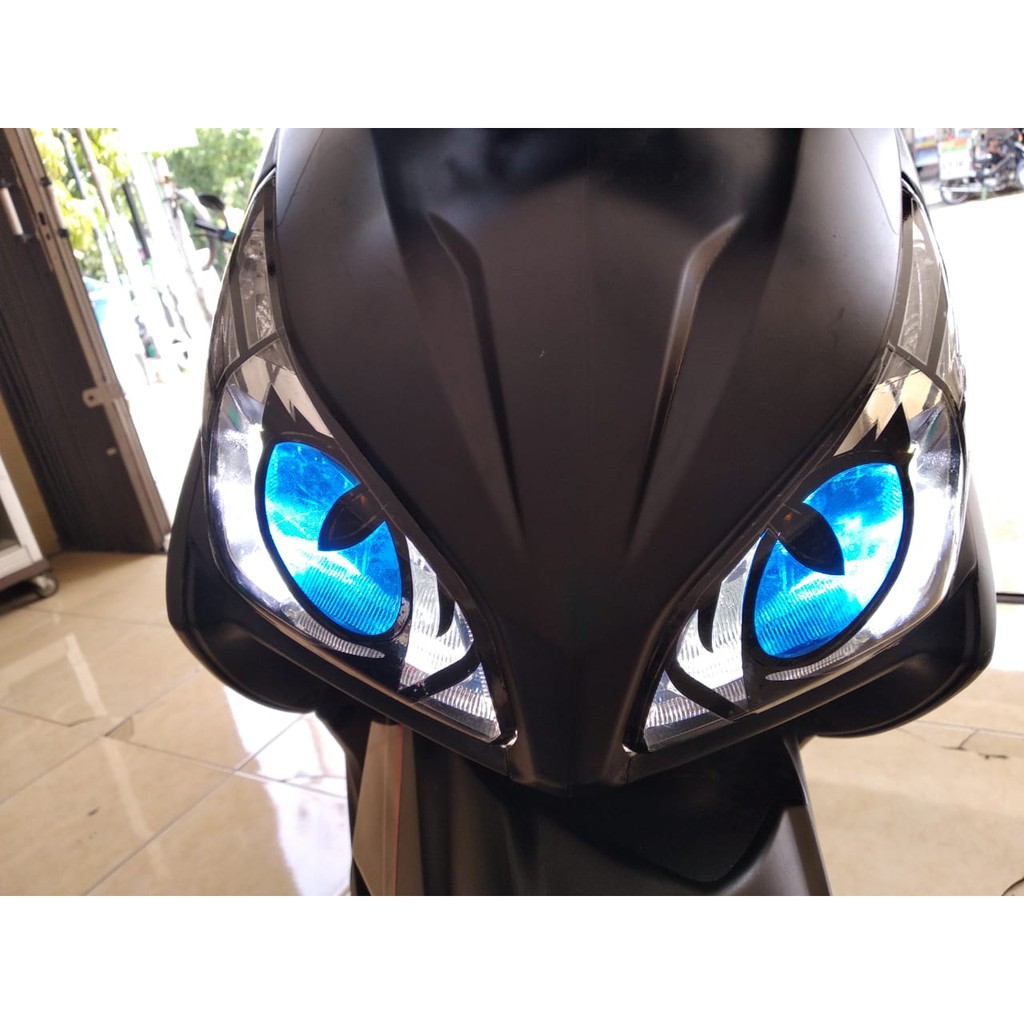 sticker stiker variasi lampu depan vario 110 old mata kucing