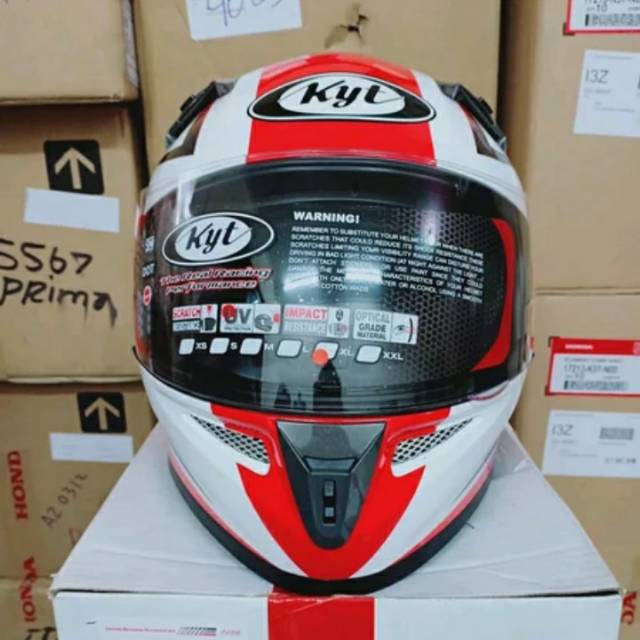 Helmet Honda Hrr Ful Facee Kyt Helm Kyt Honda Helm Full Face Honda Shopee Indonesia