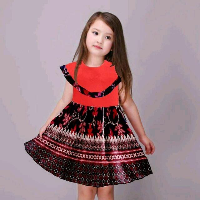 Dress Anak/Dress Batik Anak/Fashion/Pakaian Anak