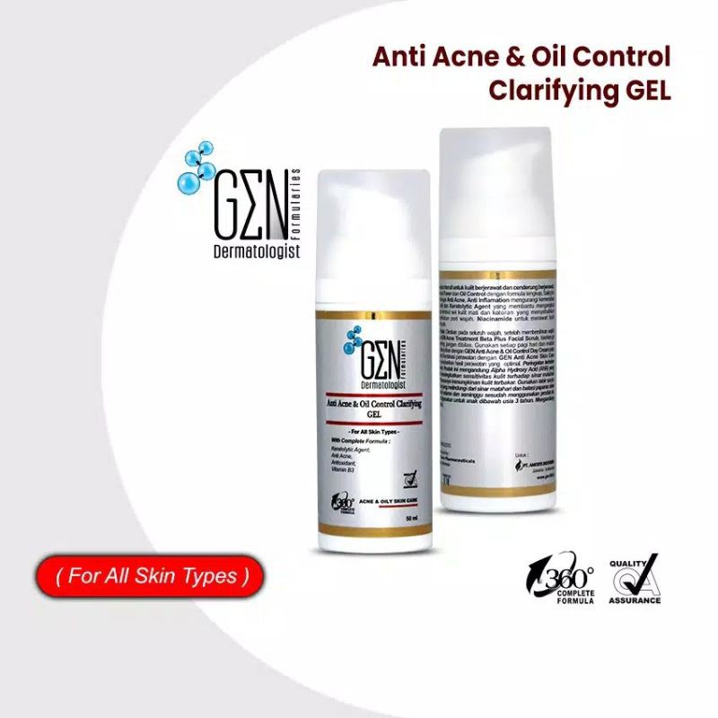 GEN Anti Acne &amp; Oil Control Clarifying Gel