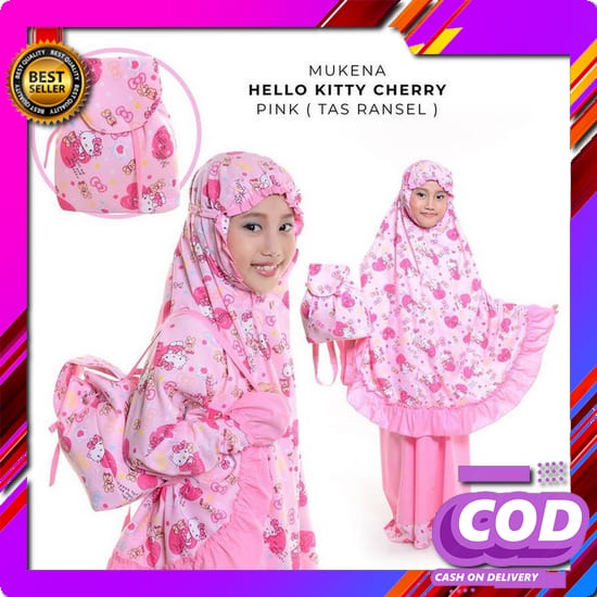 Mukena Mukenah Anak Azmia Kids Ori Danisha Hijab By Athirtextile Mukena Anak Katun Hello Kitty Cherr