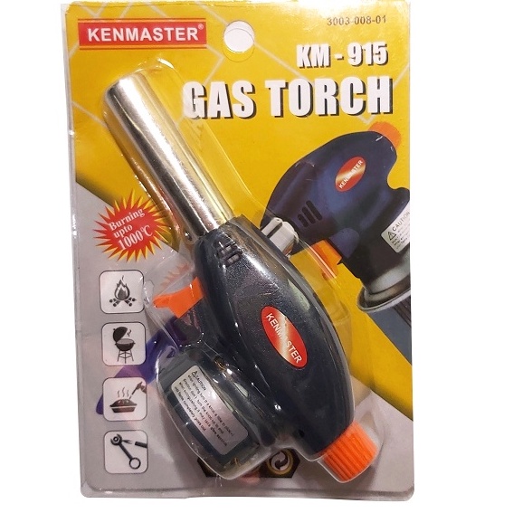 Portable Gas Torch KENMASTER - Flame Gun - BBQ Blow Torch - Korek Api Pematik Mancis Gas Butane Torch