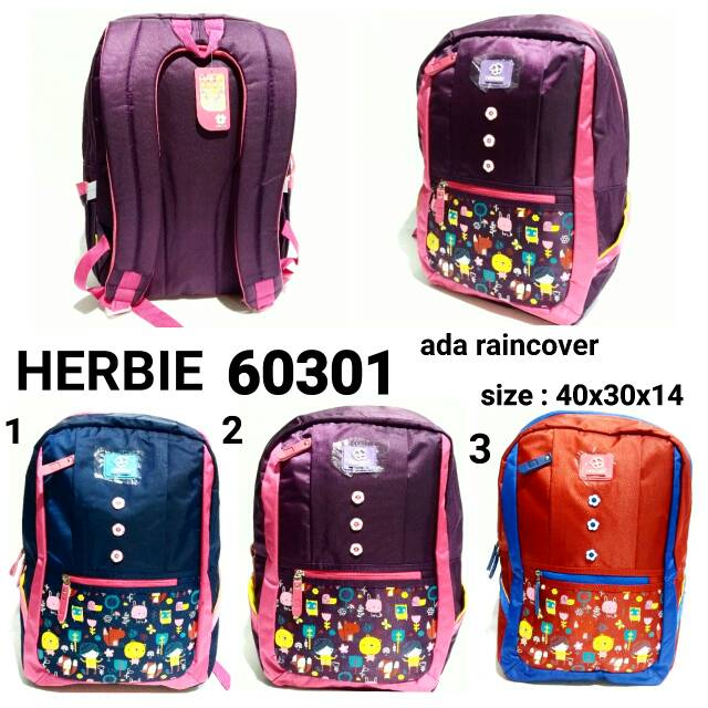 Tas sekolah ransel backpack wanita Herbie 60301 tas punggung murah dan terbaru