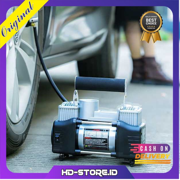 OTOHEROES Pompa Ban Compressor Double Cylinder 12V 150 PSI - 628-4X4