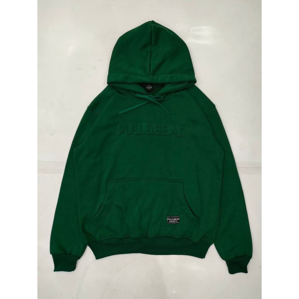 Jaket Pull&amp;Bear Hoodie Green Premium | Sweater Pull&amp;Bear | Sweatshirt Pull&amp;Bear | Hoodie P&amp;B | Pull&amp;Bear