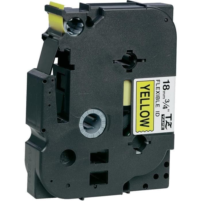 Brother Ptouch Label Tape TZe-FX641 18mm Flexible Black on Yellow