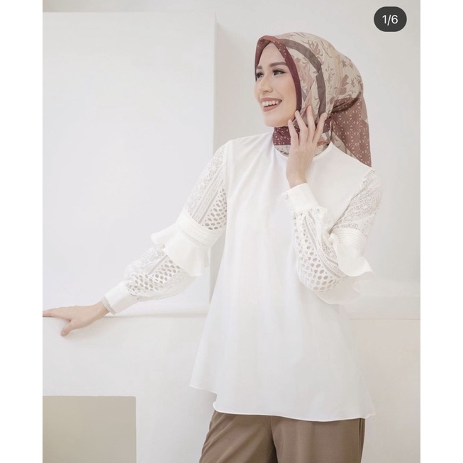 preloved Calla blouse in gardenia size XS by wearing klamby