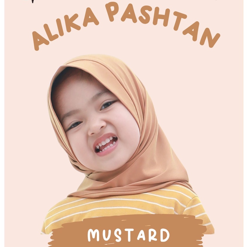 Hijab Pashmina Anak Bayi Perempuan / Pashtan Anak Alika 1-5 Tahun / Kerudung Bayi / Bergo Anak