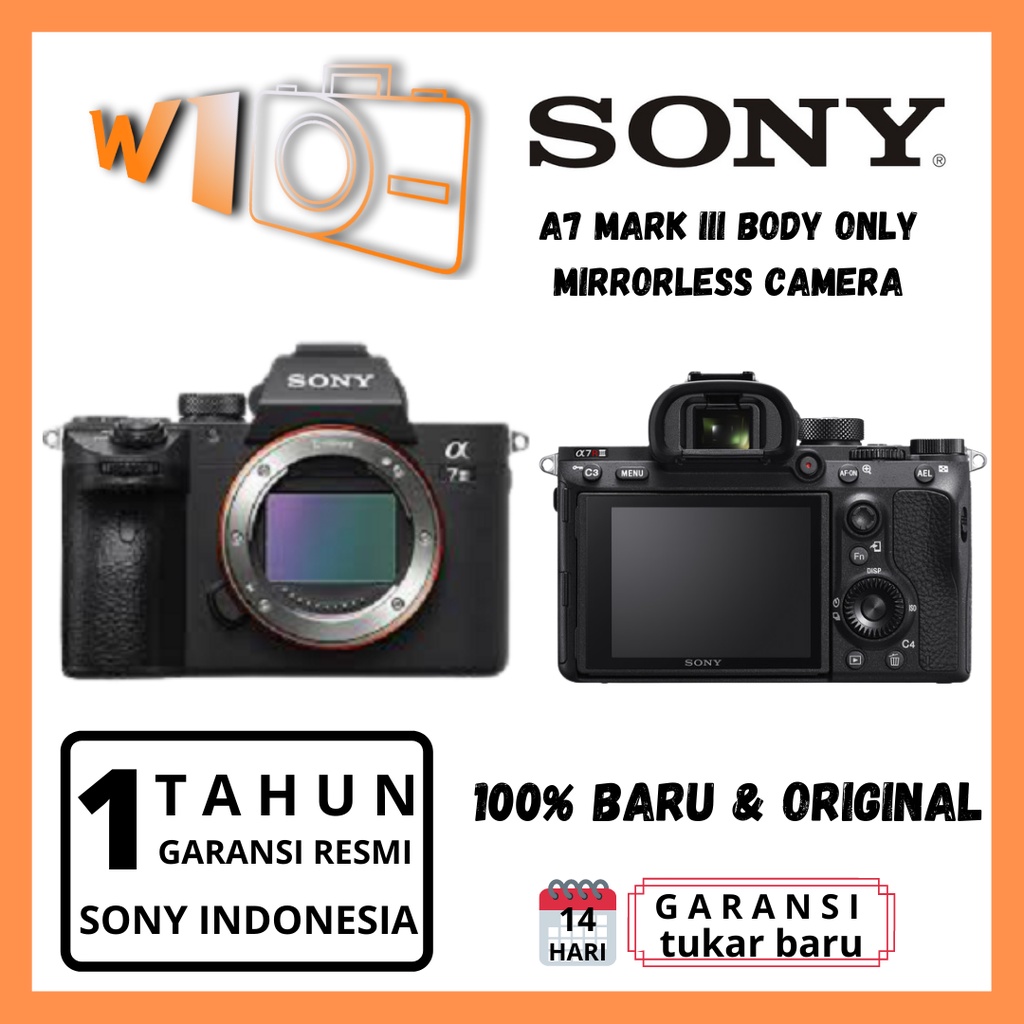 KAMERA SONY ALPHA A7 III / SONY A7 MARK III BODY ONLY GARANSI RESMI SONY