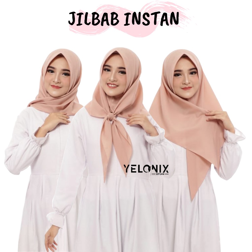 YELONIX - Hijab Instant Segitiga Diamond Crape