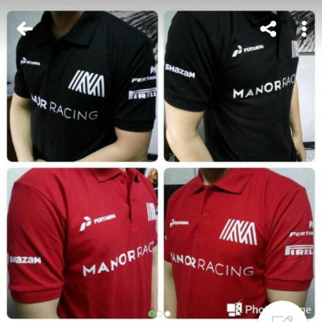 Kaos polo manor racing pertamina/polo Manor racing S-XXXL