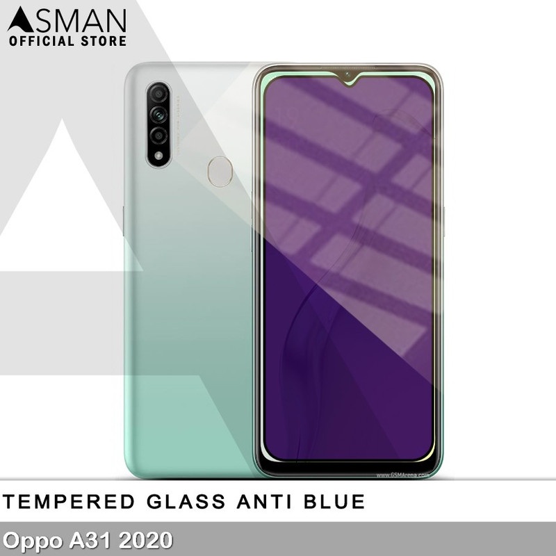 Tempered Glass Blue Light Full Lem OPPO A31 2020 Anti Radiasi