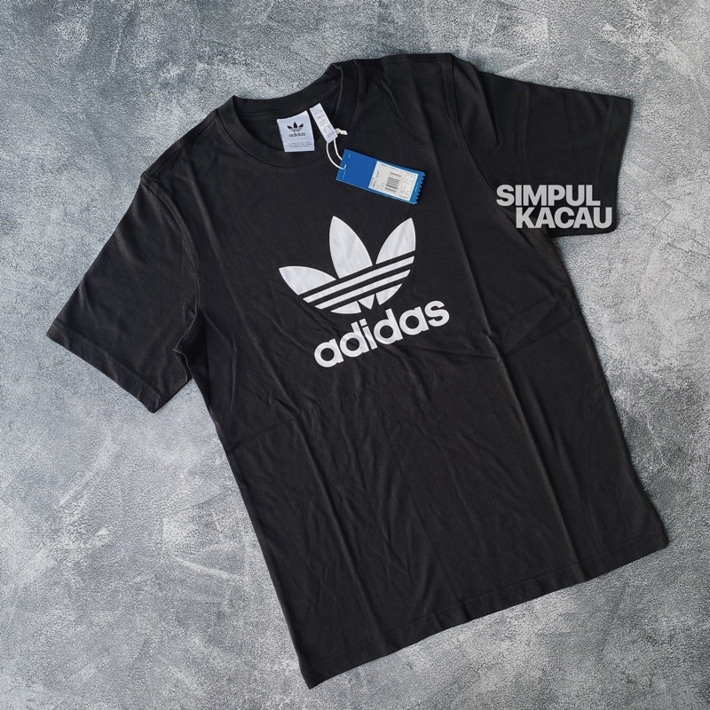 kaos adidas originals trefoil &amp; stripes