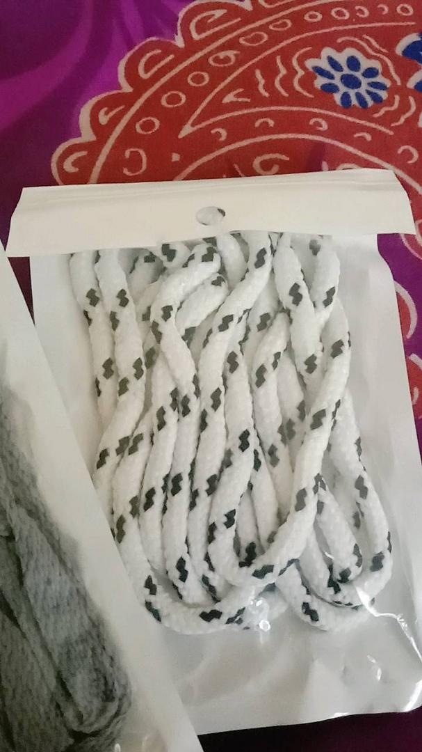 Tali Sepatu Off White Bulat Motif 2 Warna / Shoelace Untuk Sneaker