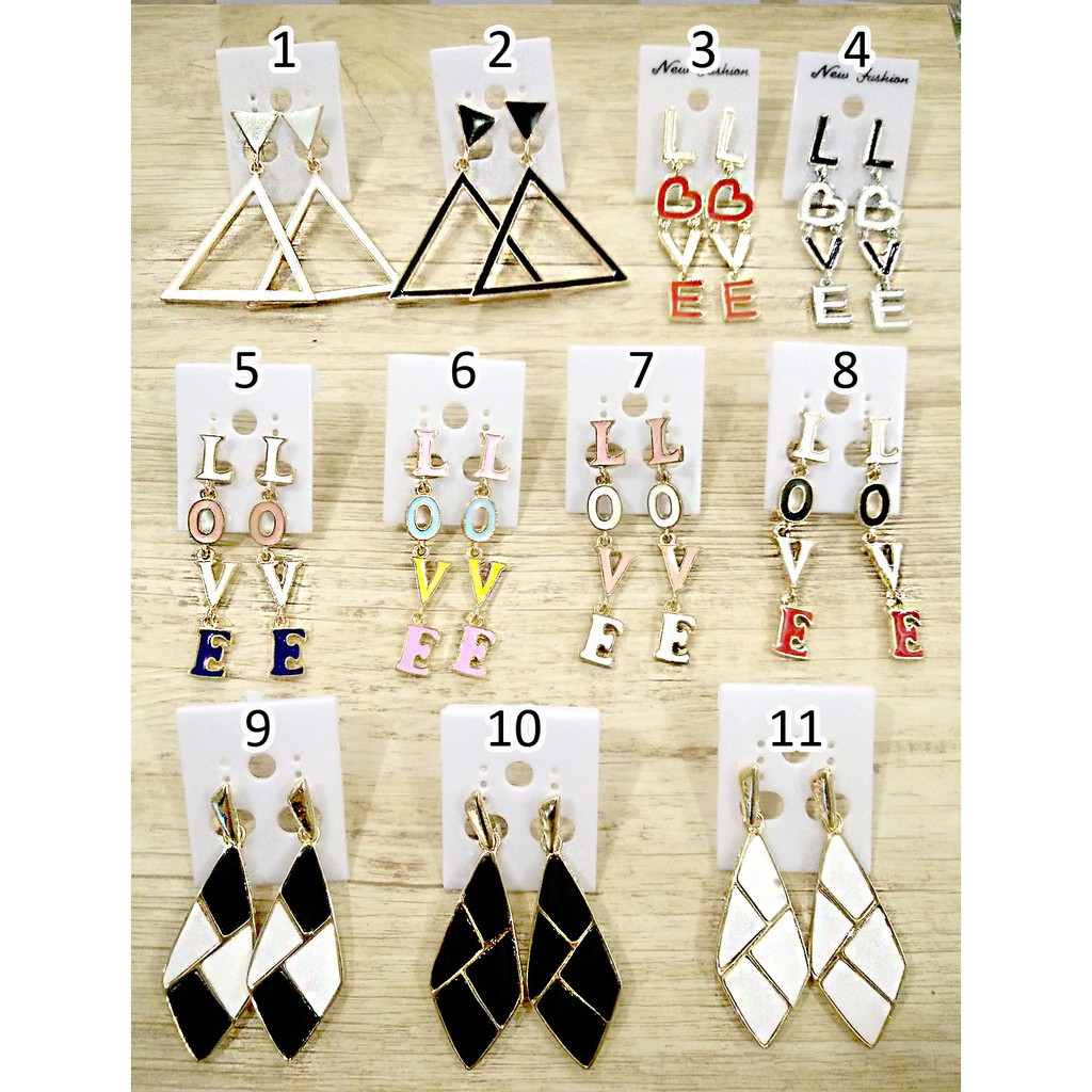 Anting korea wanita fashion panjang kekinian 304