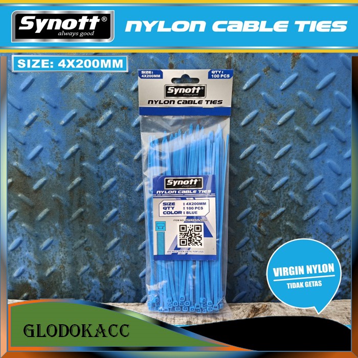 KABEL TIE 4 X 200 MM / SYNOTT CABLE TIES ISI 100 PCS