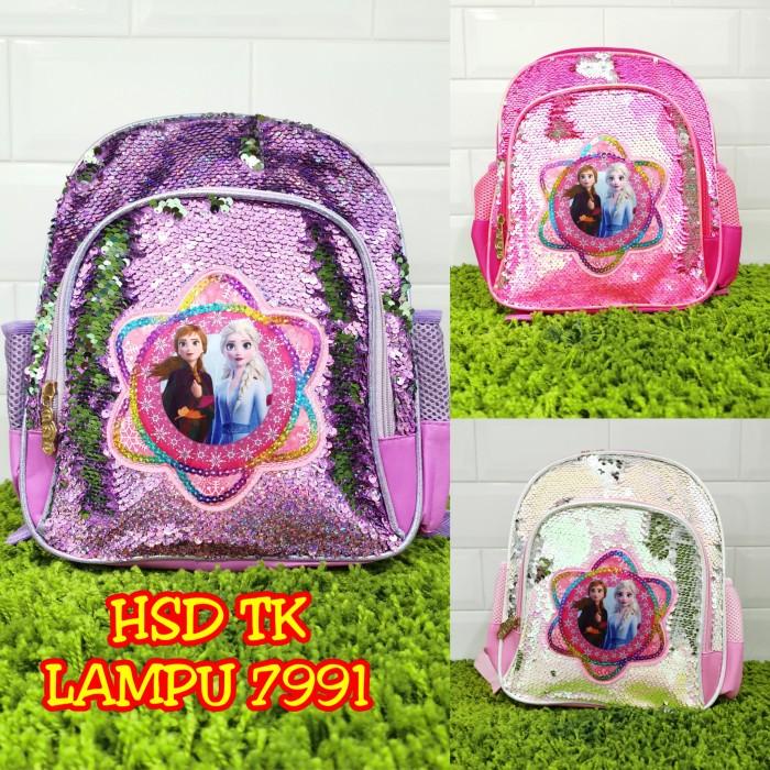 Tas Sekolah Sequin Lampu Frozen Anak Tk Harga Terjangkau
