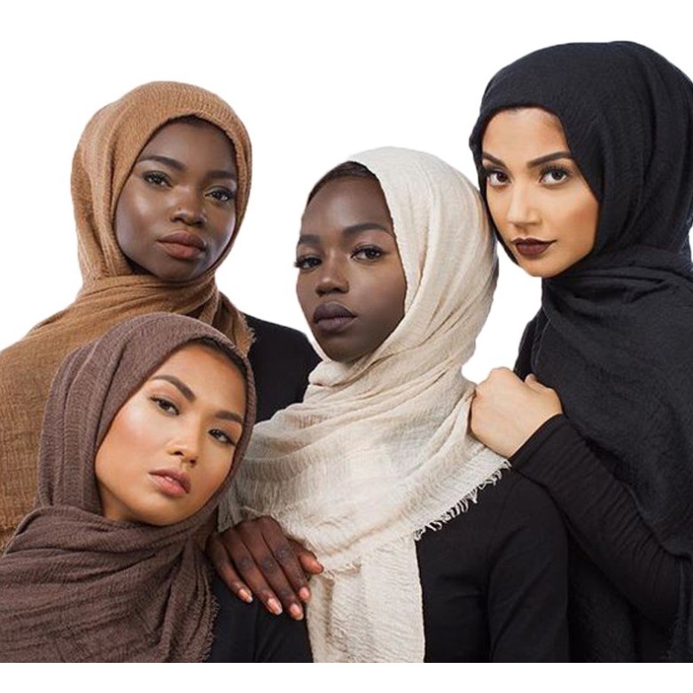 Jilbab TR07 Premium Crinkle Arabian Pashmina Katun Impor Jilbab TR07 Premium Crinkle Arabian Pashmina Katun Impor