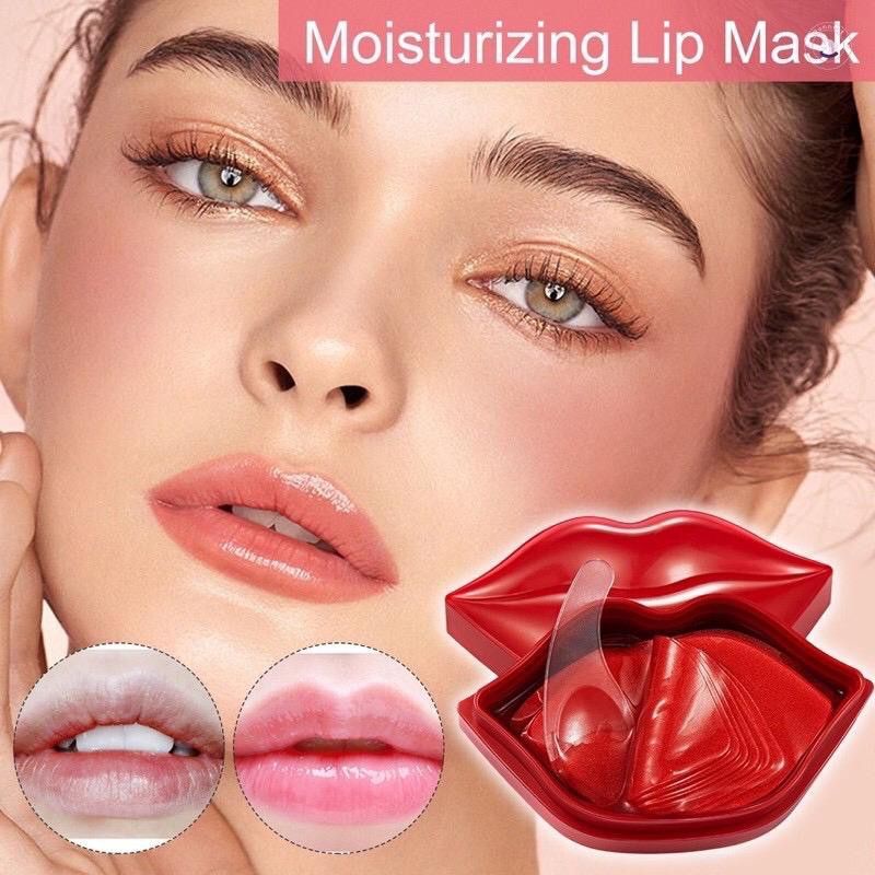 CS1- 【BPOM】BIOAQUA masker bibir Cherry collagen Moisturizing Essence Lip Mask 60g masker perawatan bibir memudarkan kerutan bibir