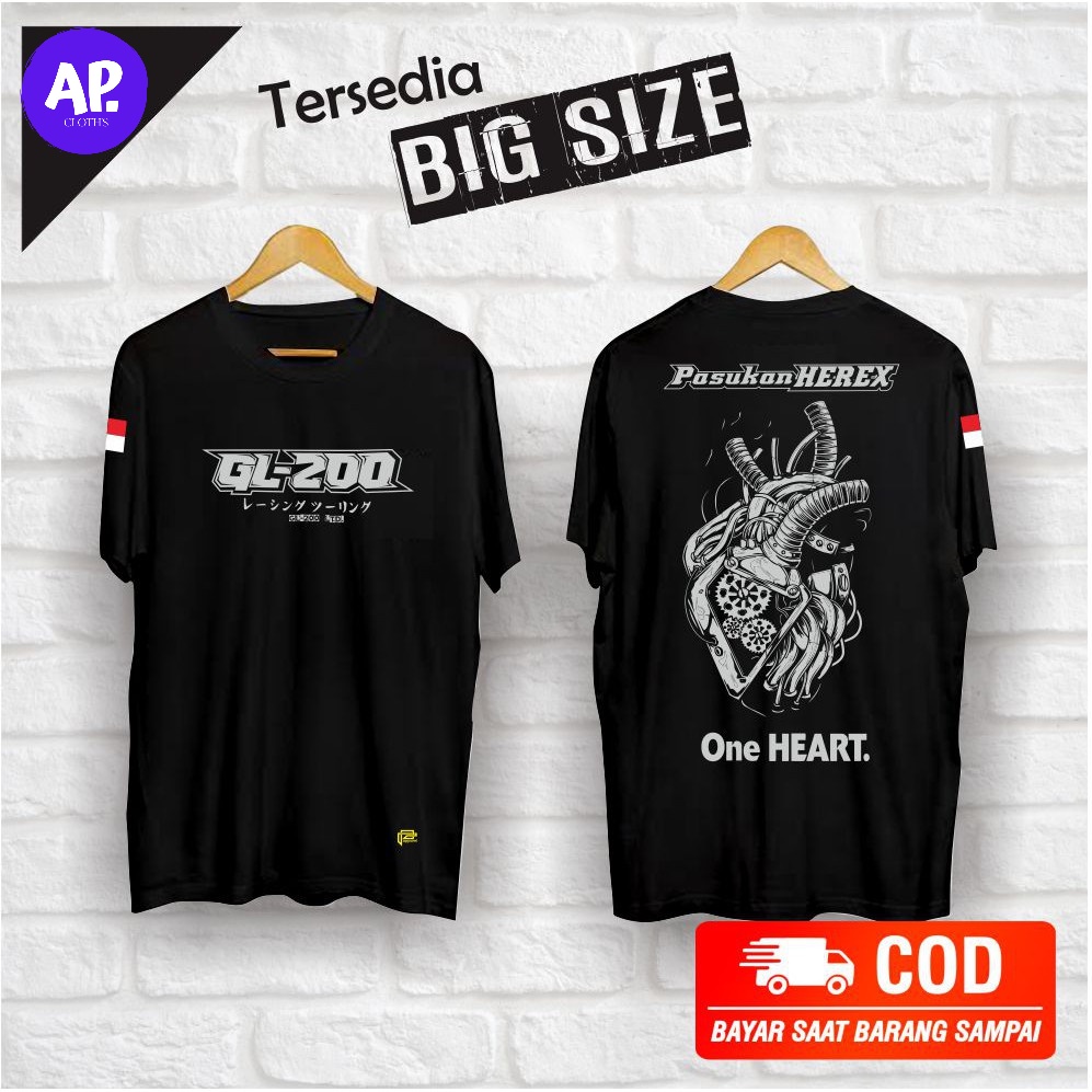 kaos honda GL 200 pasukan herex distro bigsize apcloths