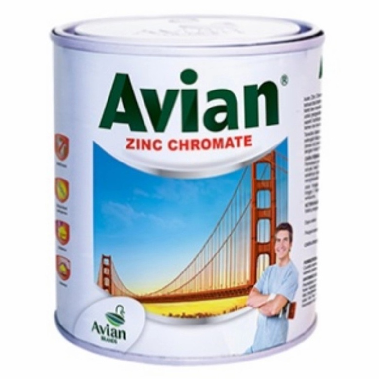 Jual AVIAN Zinc Chromate 9720 Silver Grey 1kg / Cat Dasar Besi / Meni Besi