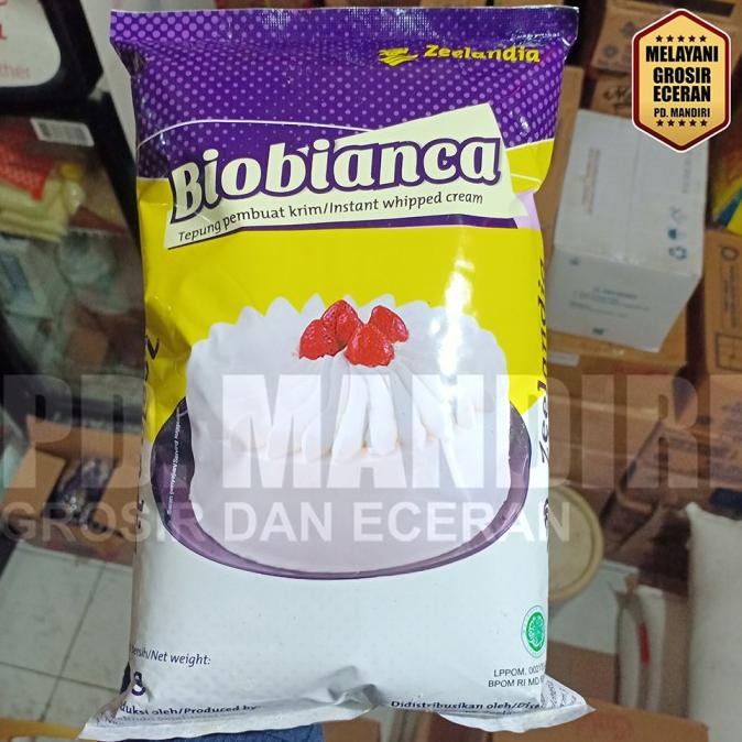 

(BISA COD) BIOBIANCA WHIPPED CREAM 1Kg / 1 KG / ZEELANDIA / TEPUNG / BUBUK