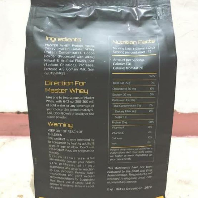 vectorlabs master whey 3 lbs 3lbs VL master whey bpom non bxn whey master mass