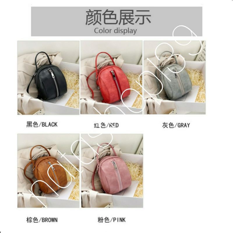 2021 Sale Fashion Tas Selempang Kulit Wanita Tas Ransel Multifungsi Simple Elegant Murah