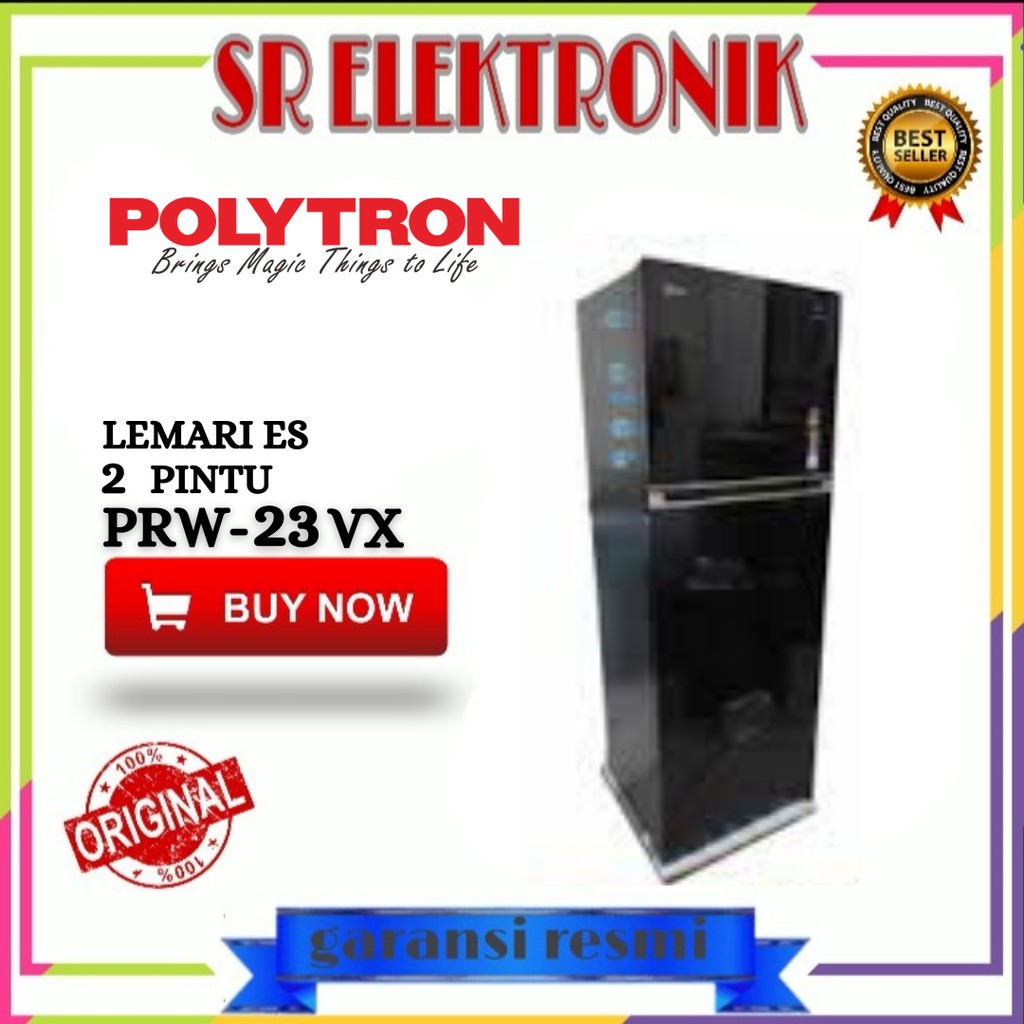 Kulkas Polytron Prw 23 Mnx Lemari Es 2 Pintu Prw 23 Mnx Tempered Glass Shopee Indonesia