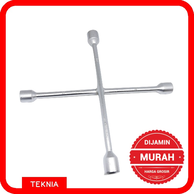 Kunci Roda Palang 4 Stainless 17mm, 19mm, 21mm, 23 mm