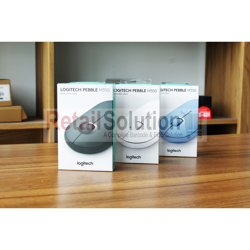 Mouse Wireless Bluetooth - Logitech PEBBLE M350 / M-350 Garansi Resmi