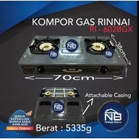 Kompor Gas 2 Tungku Rinnai RI-602BGX Terbaru