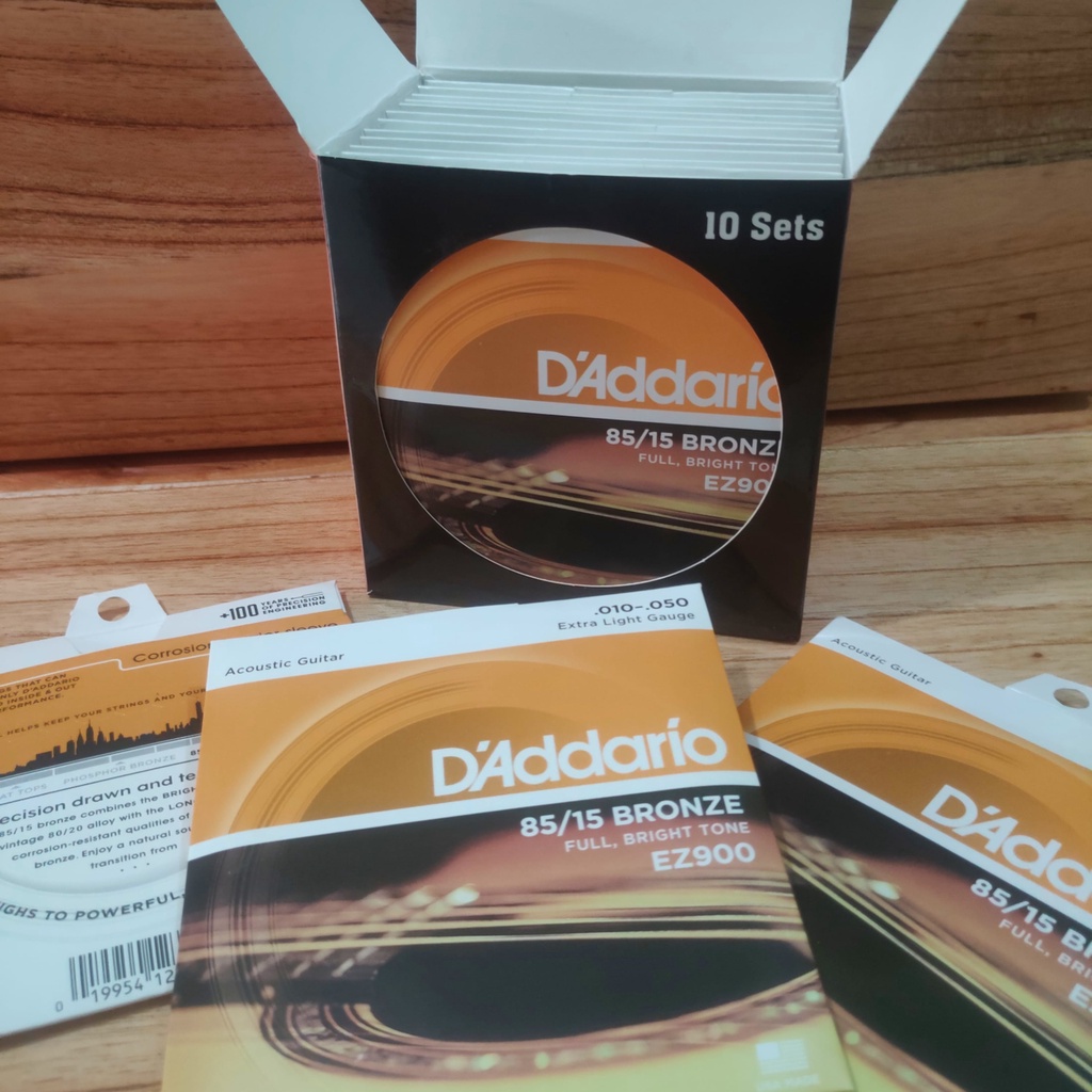 Senar akustik D'Addario 010-050•senar gitar•aksesoris gitar•tali gitar