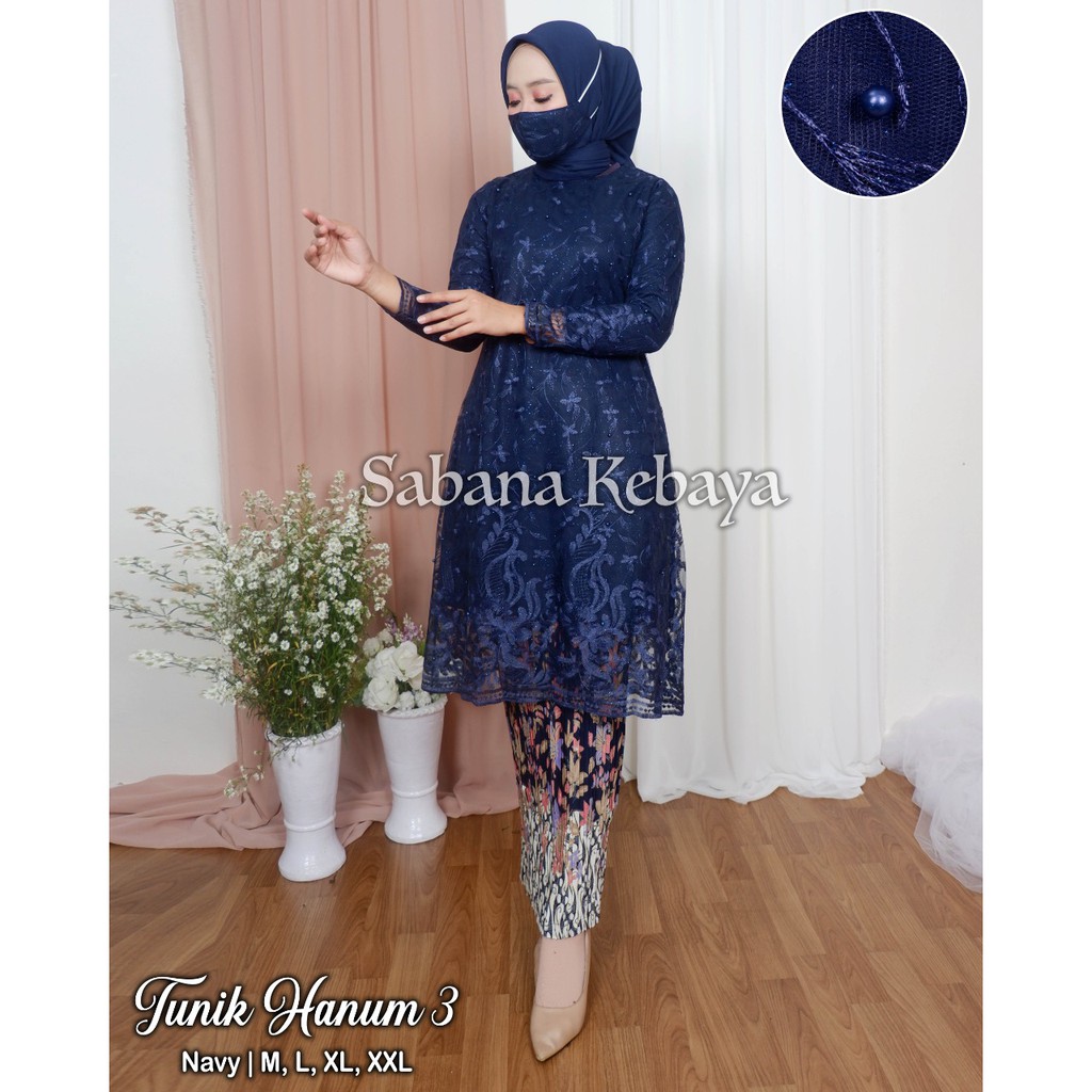 promo set tunik tulle aisyah / set tunik tulle pesta