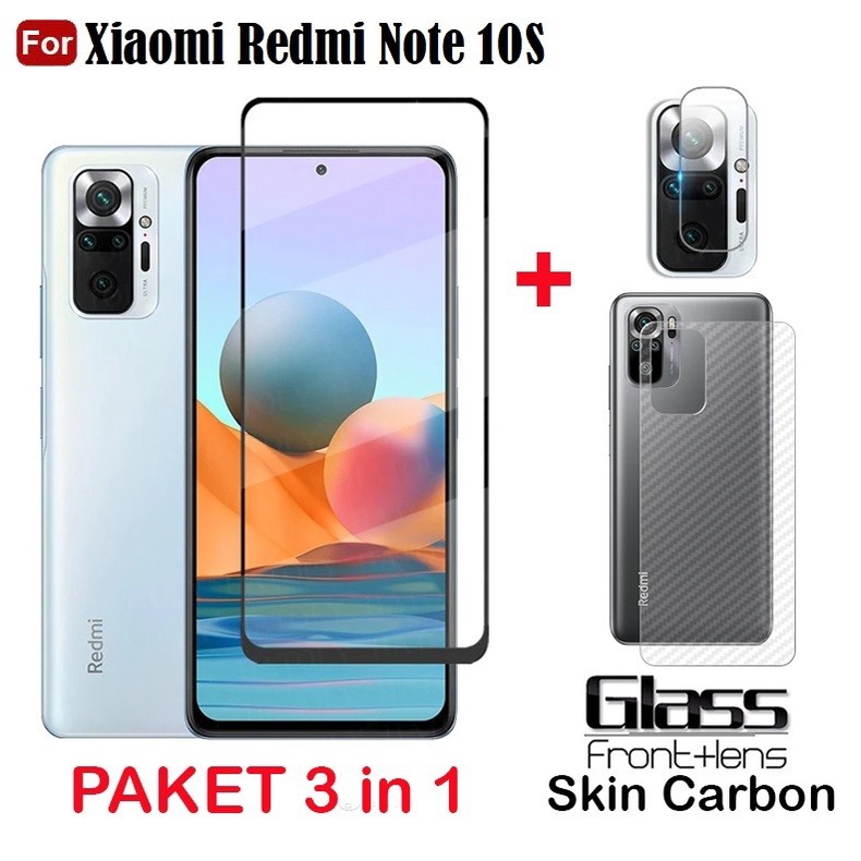 Tempered Glass Full Cover Xiaomi Redmi Note 10 Redmi Note 10S  Redmi Note 10 Pro Free Tempered Glass