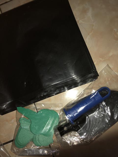 Plastik Polybag Hitam 40x40 Cm Eceran Per Lembar | Polibag | Plastik Hitam