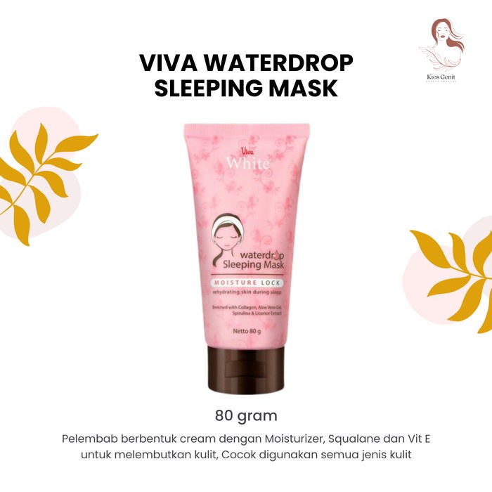 Jual Viva White Waterdrop Sleeping Mask 80 gr Shopee Indonesia
