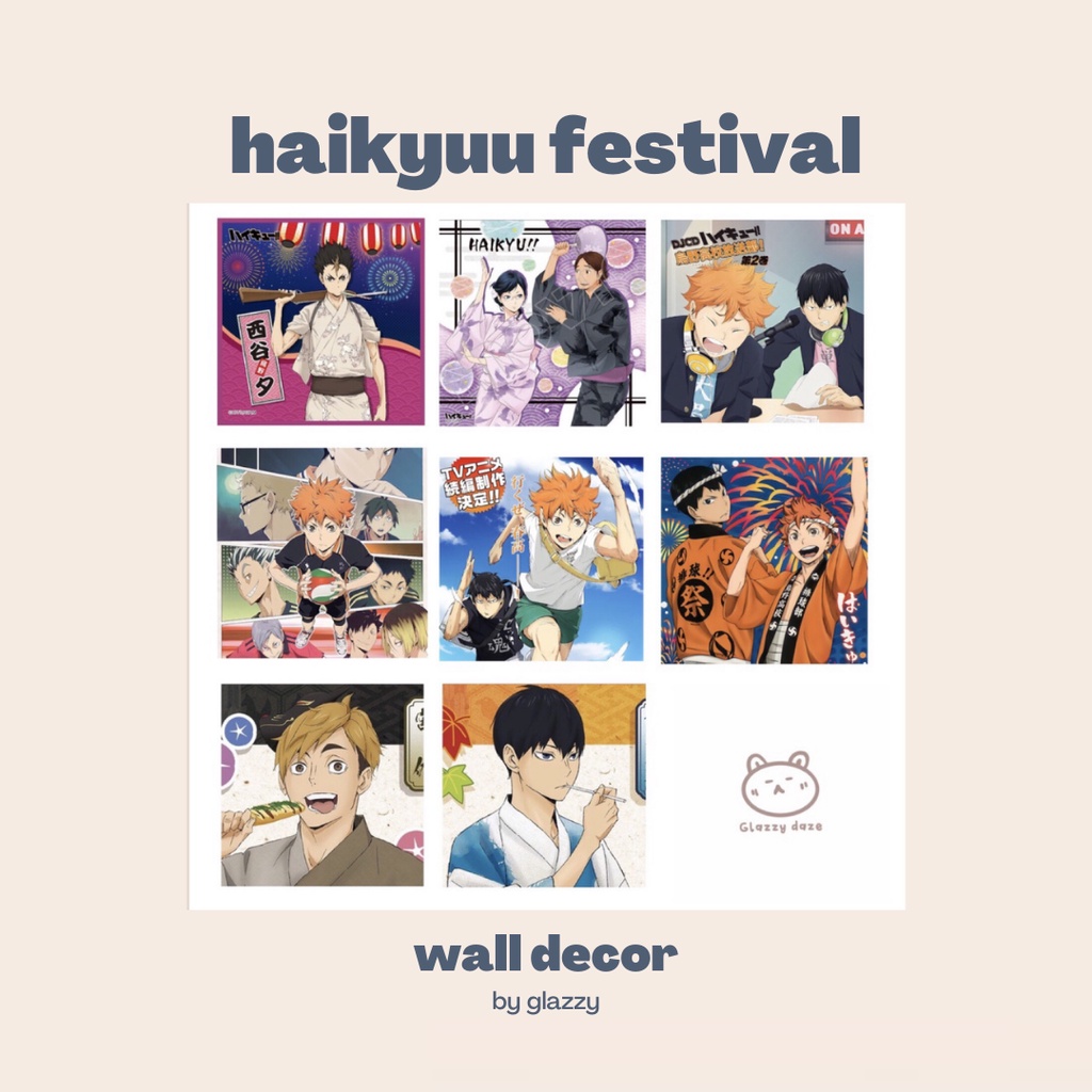 wall decor anime tokyo revengers - haikyuu - jujutsu kaisen - attack on titan  ( poster hiasan dinding mood board ) jjk-haikyuu festival