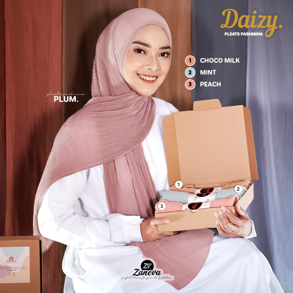 Daizy Plisket By Zaneva Hijab