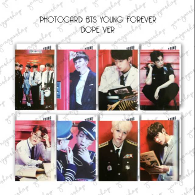 [READY / SET] SET YOUNG FOREVER DOPE BTSN PHOTOCARD FAN MADE UNOFFICIAL YANGPASHOP JUNGKOOK V TAEHYU
