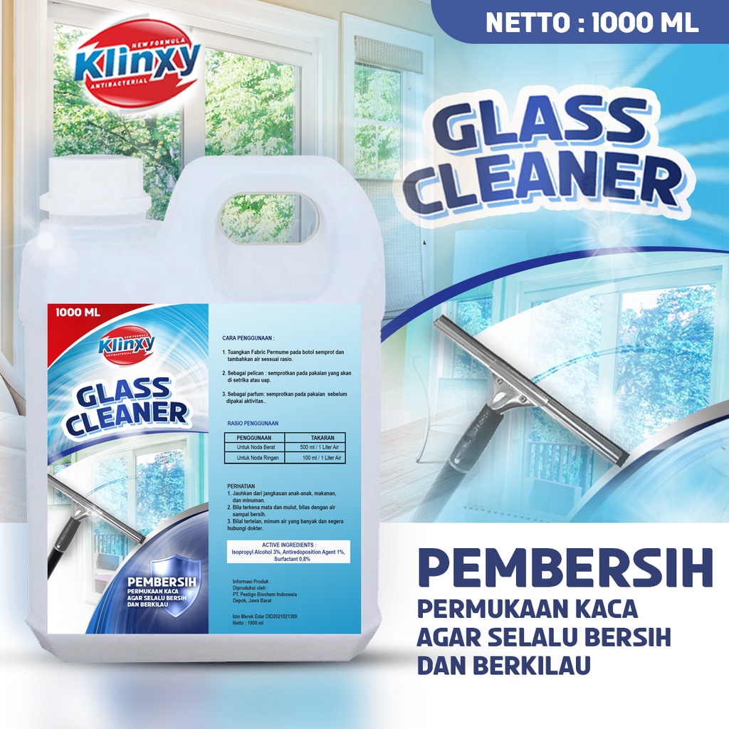 KLINXY Cairan Pembersih Kaca Cermin Glass Cleaner 1 Liter