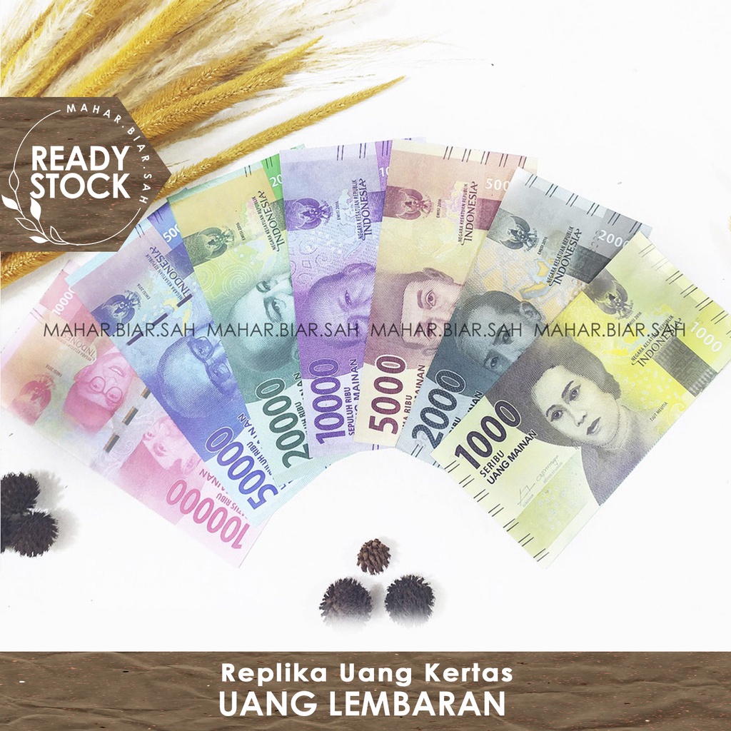 RS 10 lembar Replika Uang Kertas Versi / Model Lama Emisi 2016 / Uang Lembaran / Mahar / Seserahan /