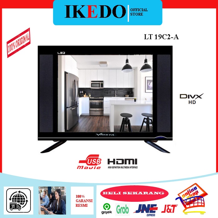 TV LED VRISTA 19 inch layar VR -19C2A2 FULL HD