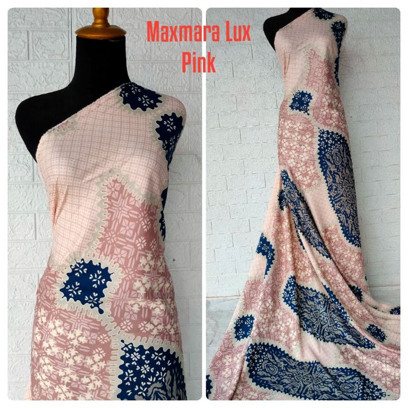 Kain Maxmara Motif Anggrek harga per setengah meter