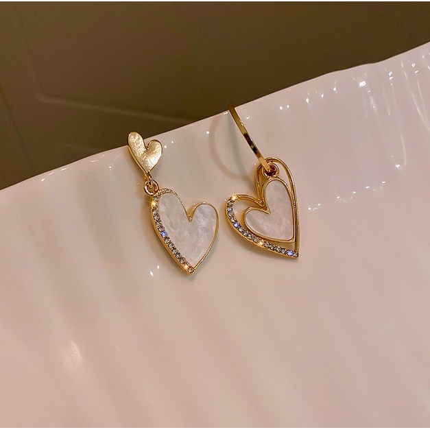 Anting Titanium Korea Perempuan Dewasa Aksen Love Fashion Wanita Aksesoris import ANT70