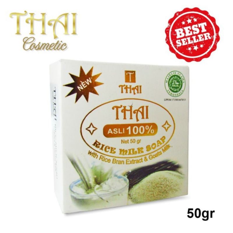 Thai Rice Milk Soap 50gr | Sabun Beras Susu